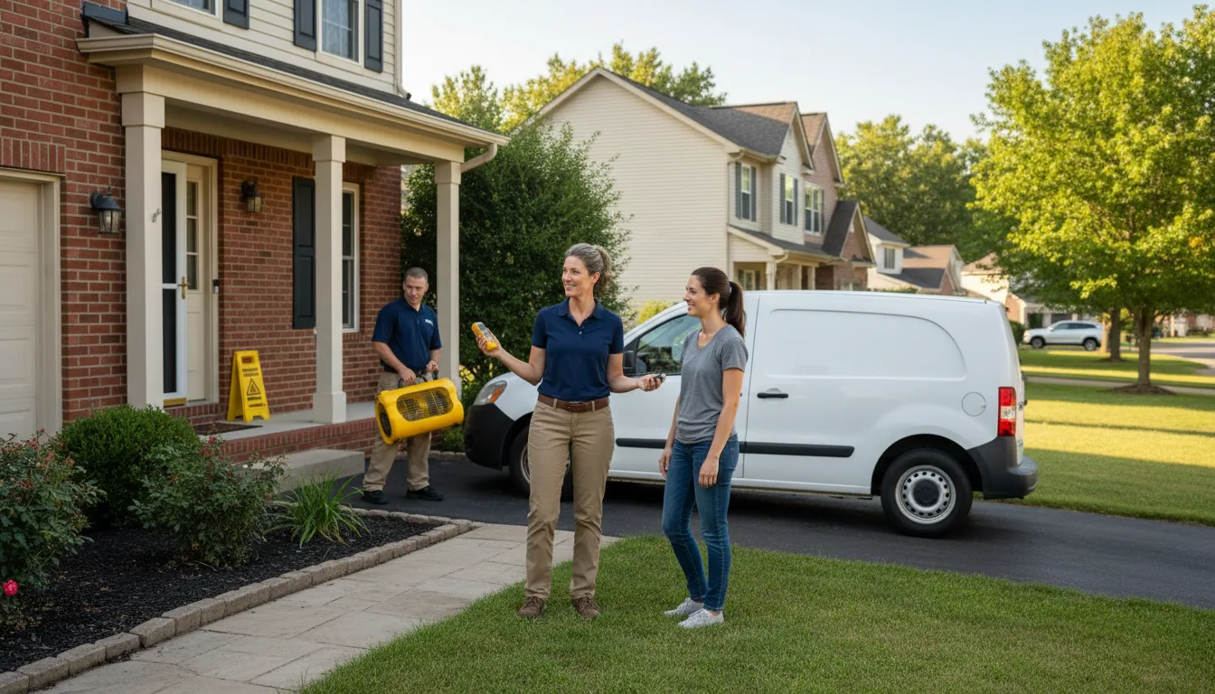 Residential water damage restoration in Bylas, AZ
